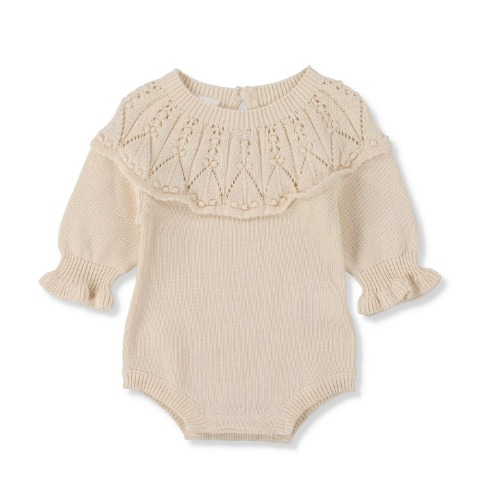 ベビー　ニットロンパス (70・80cm・mepouren)