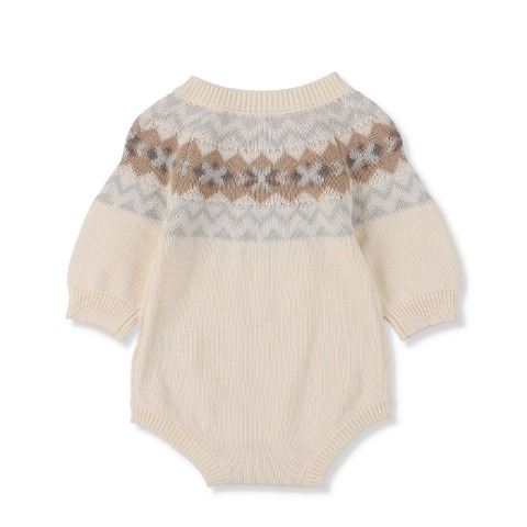 ベビー　ニットロンパス (70・80cm・mepouren)
