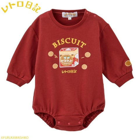 ベビー　ロンパス（70・80cm・レトロ日記）