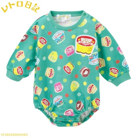 ベビー　ロンパス（70・80cm・レトロ日記）