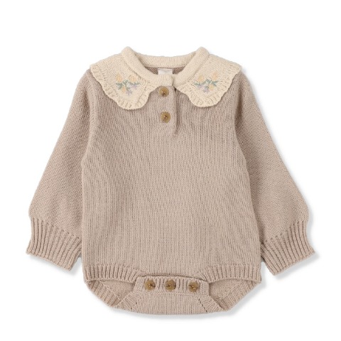 ベビー　長袖ロンパス（70・80cm・tete a tete）