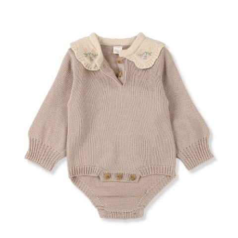 ベビー　長袖ロンパス（70・80cm・tete a tete）