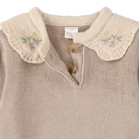 ベビー　長袖ロンパス（70・80cm・tete a tete）