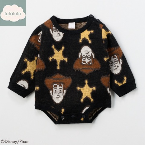ベビー　長袖ロンパス（70・80cm・futafuta/Disney/Pixar）