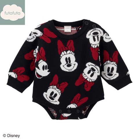 ベビー　ニットロンパス (70・80cm　futafuta/Disney)