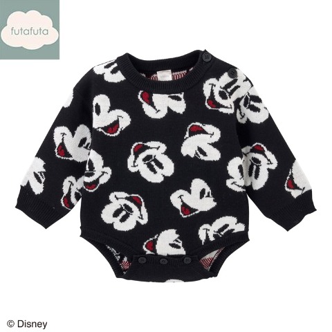 ベビー　ニットロンパス (70・80cm　futafuta/Disney)