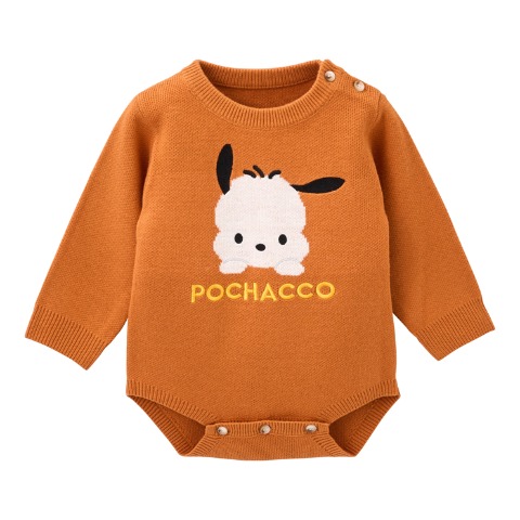 ベビー　ニットロンパス (70・80cm　ポチャッコ)