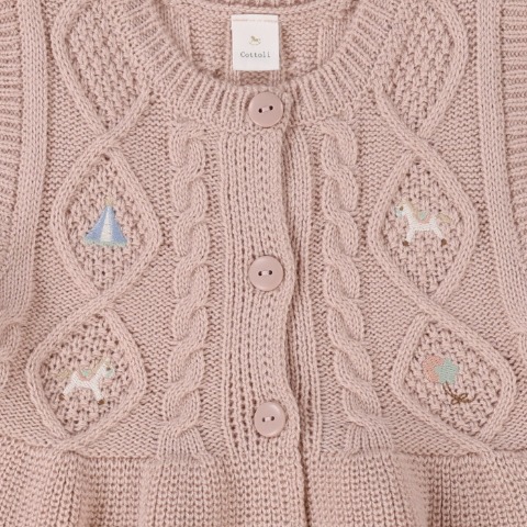 ベビー　ニットブルマスーツ (70・80cm　Cottoli)