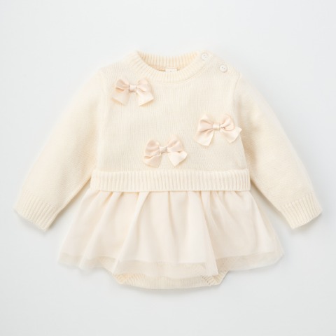 ベビー　ニットロンパス (70・80cm　Cottoli)