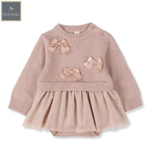 ベビー　ニットロンパス (70・80cm　Cottoli)
