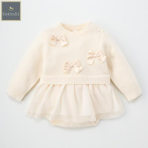 ベビー　ニットロンパス (70・80cm　Cottoli)