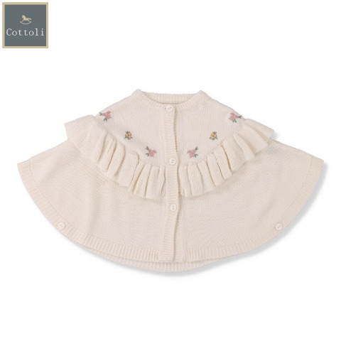 ベビー　ニットポンチョ（70～80cm・Cottoli）