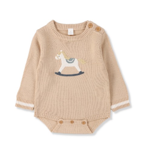 ベビー　長袖ロンパス（70・80cm・Cottoli）