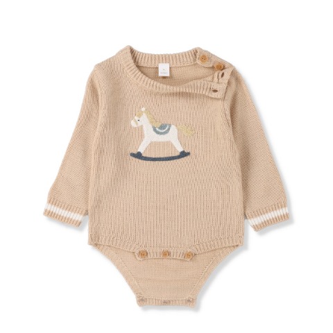 ベビー　長袖ロンパス（70・80cm・Cottoli）