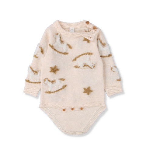 ベビー　長袖ロンパス（70・80cm・Cottoli）