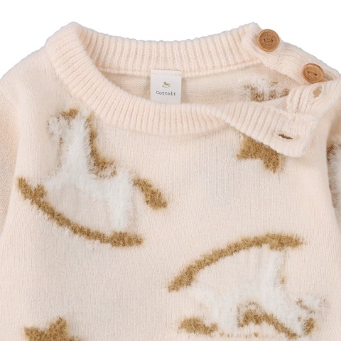 ベビー　長袖ロンパス（70・80cm・Cottoli）