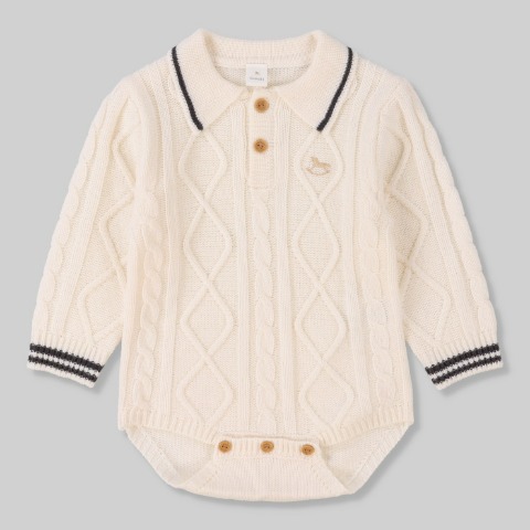 ベビー　ニットロンパス (70・80cm　Cottoli)