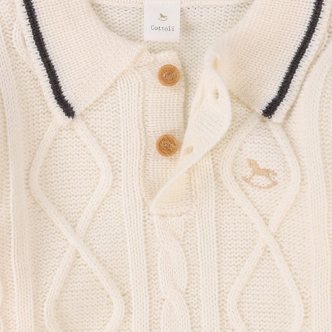 ベビー　ニットロンパス (70・80cm　Cottoli)