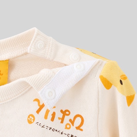 ベビー　長袖ロンパス（70・80cm・ぴよりん）