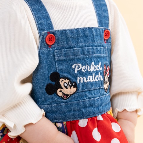 ベビー　サロペットロンパス（70・80cm・futafuta/Disney）