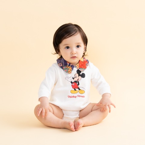 ベビー　長袖ロンパス（70・80cm・futafuta/Disney）