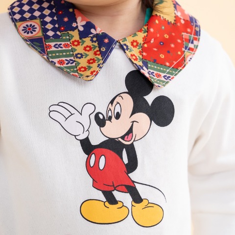 ベビー　長袖ロンパス（70・80cm・futafuta/Disney）