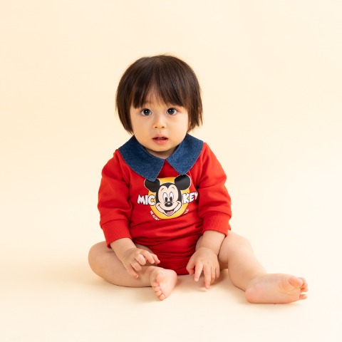 ベビー　長袖ロンパス（70・80cm・futafuta/Disney）