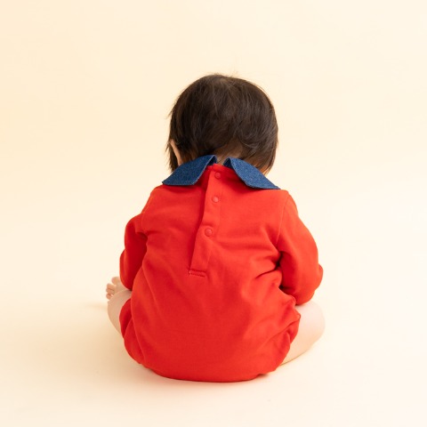 ベビー　長袖ロンパス（70・80cm・futafuta/Disney）