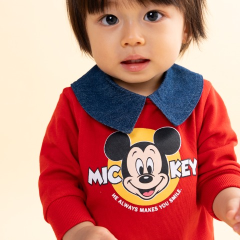 ベビー　長袖ロンパス（70・80cm・futafuta/Disney）