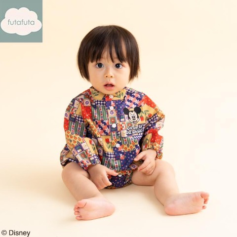 ベビー　長袖ロンパス（70・80cm・futafuta/Disney）