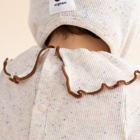 ベビー　帽子付きロンパス (70・80cm　&mignon)