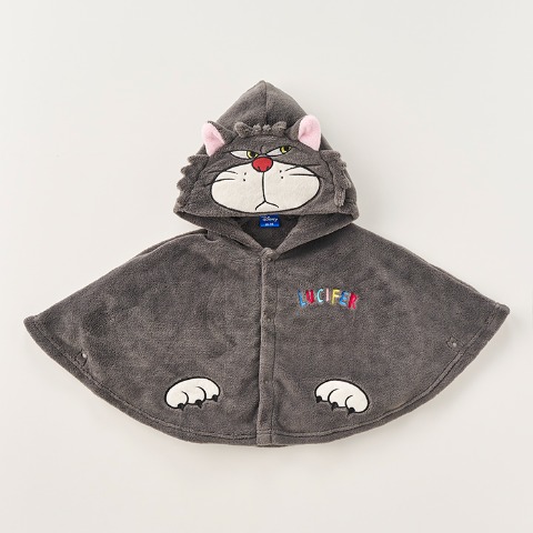 ベビー　フード付ポンチョ (80-95cm　Disney)