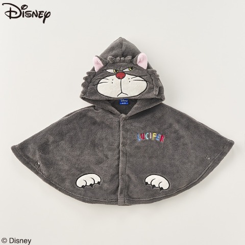 ベビー　フード付ポンチョ (80-95cm　Disney)