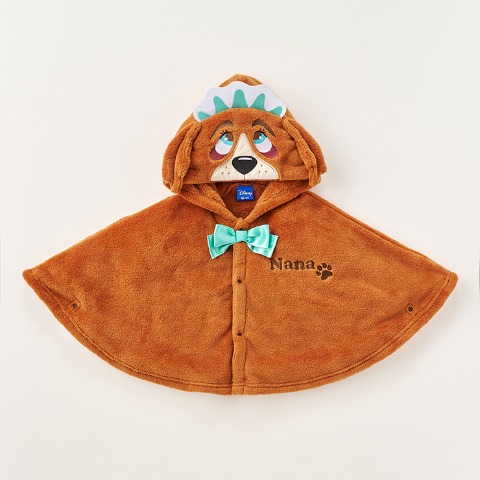 ベビー　フード付ポンチョ (80-95cm　Disney)