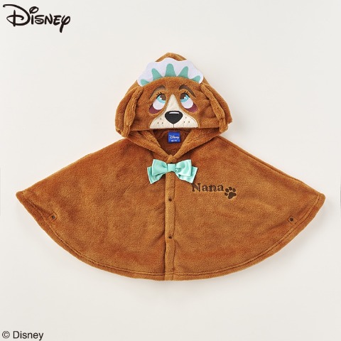 ベビー　フード付ポンチョ (80-95cm　Disney)