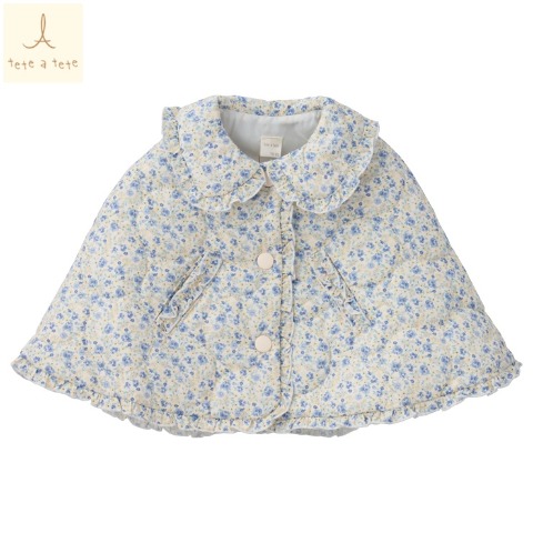 ベビー　ポンチョ（70～80cm・tete a tete）