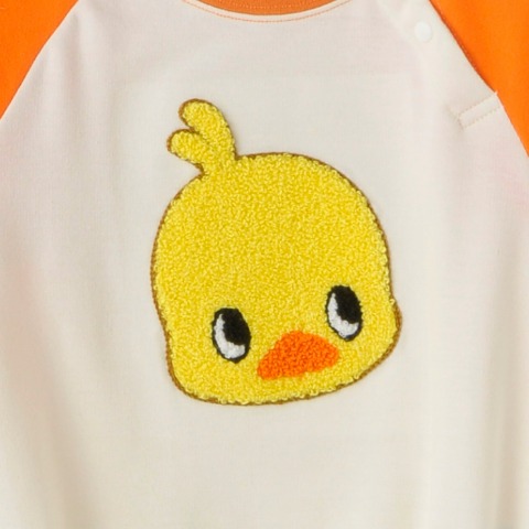 ベビー　ロンパス（70・80cm・チキンラーメンひよこちゃん）