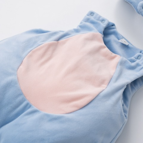 ベビー　帽子+ロンパス（70～80・80～90cm・Cottoli/Disney）