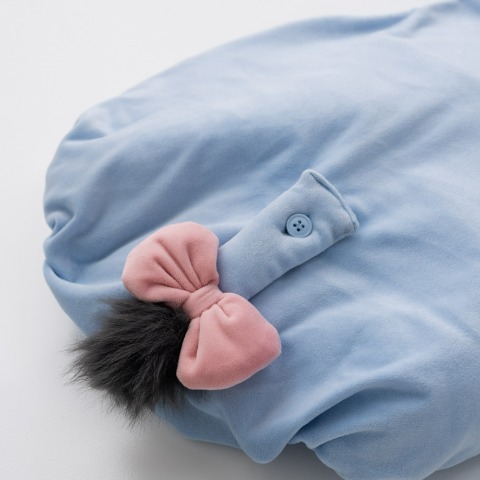 ベビー　帽子+ロンパス（70～80・80～90cm・Cottoli/Disney）