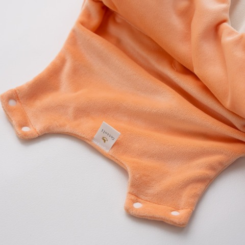 ベビー　帽子+ロンパス（70～80・80～90cm・Cottoli/Disney）