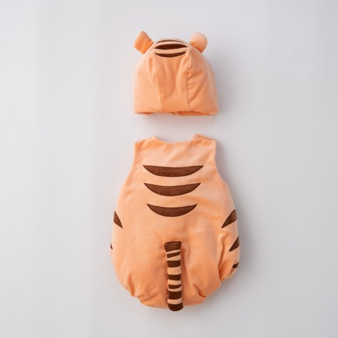 ベビー　帽子+ロンパス（70～80・80～90cm・Cottoli/Disney）