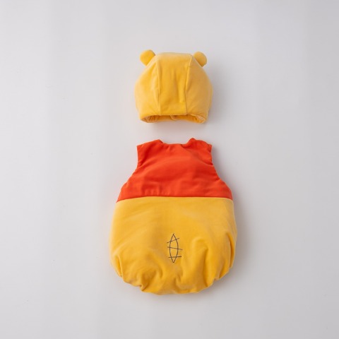 ベビー　帽子+ロンパス（70～80・80～90cm・Cottoli/Disney）