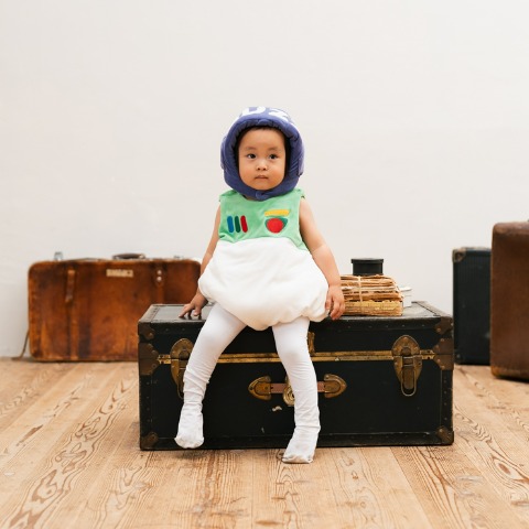 ベビー　ロンパス+帽子（70・80cm・futafuta/Disney/Pixar）