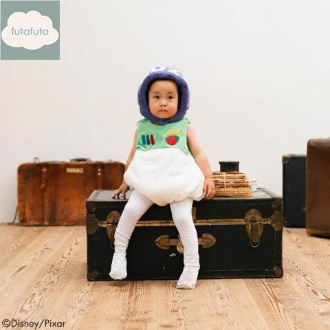 ベビー　ロンパス+帽子（70・80cm・futafuta/Disney/Pixar）