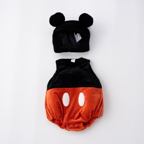 ベビー　ロンパス+帽子（70・80cm・futafuta/Disney）