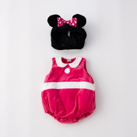 ベビー　ロンパス+帽子（70・80cm・futafuta/Disney）