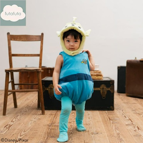 ベビー　ロンパス+帽子（70・80cm・futafuta/Disney/Pixar）