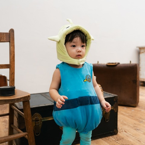 ベビー　ロンパス+帽子（70・80cm・futafuta/Disney/Pixar）