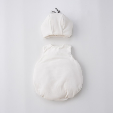 ベビー　帽子+ロンパス（70～80・80～90cm・Cottoli/Disney）