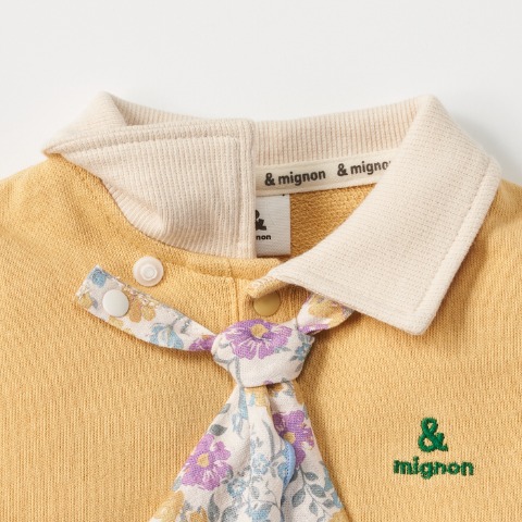 ベビー　長袖ロンパス（70・80cm・&mignon）